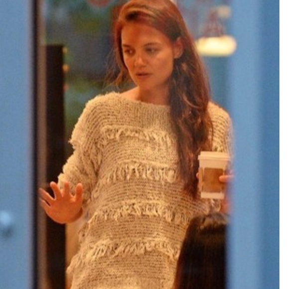 Joie Blue Fringe Sweater - Picture 2 of 5